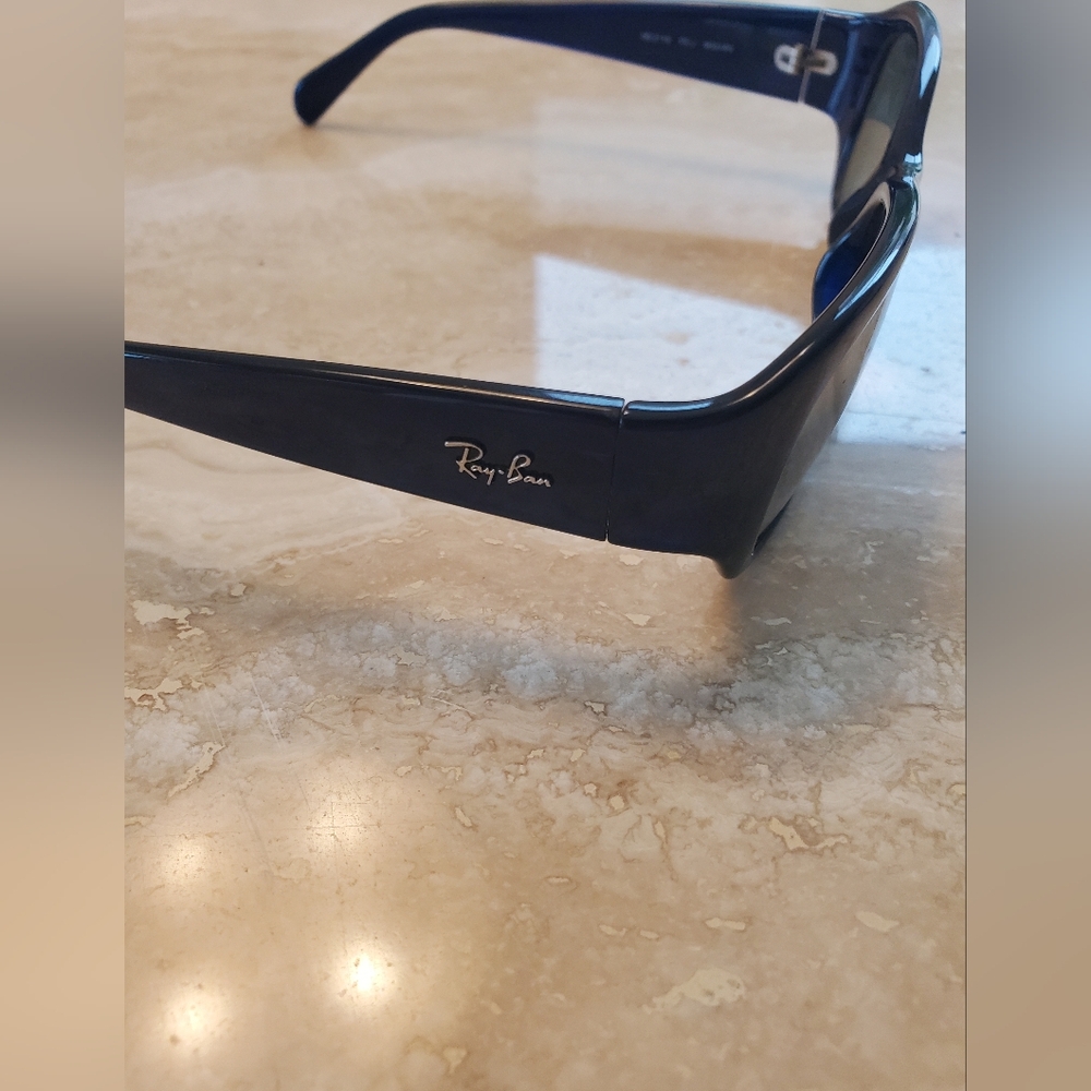 NWOT RARE MEN'S RAYBAN RB2116 INDIGO BLUE MIRRORED SUNGLASSES W/ CASE 100% AUTH!
